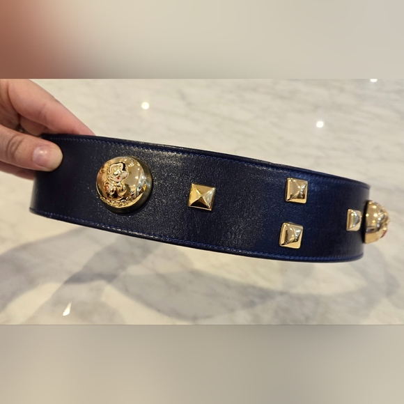 Iceberg x Disney Vintage Navy Belt with Mickey Mouse Size 38 - Picture 4 of 12